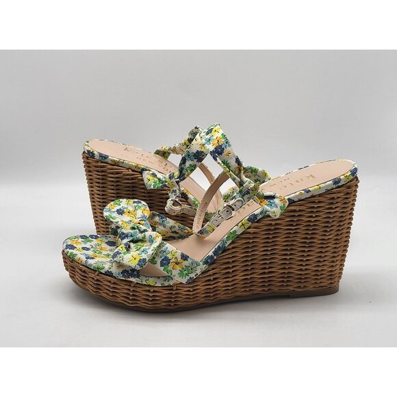 Kate Spade NY Floral Espadrille Wedge Sandals Womens 10B Summer Patio Shoes NWOB - Picture 4 of 10